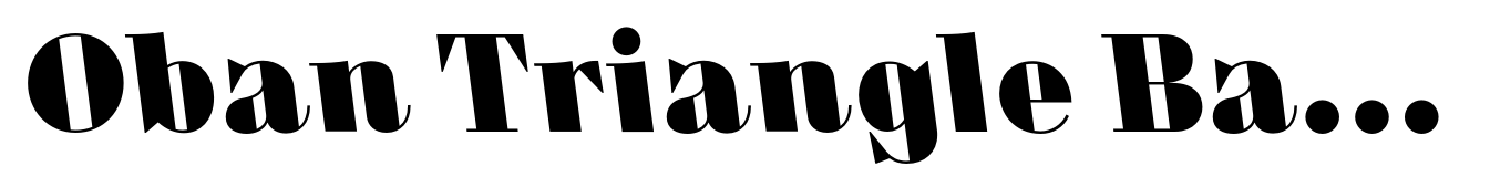 Oban Triangle Back Italic